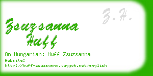 zsuzsanna huff business card